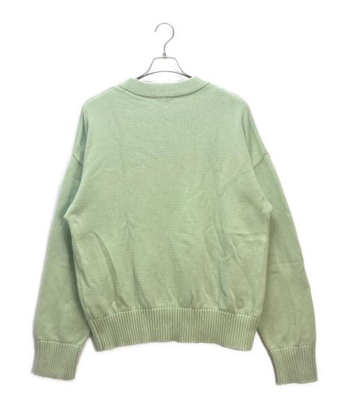 AMI PARIS（アミ パリス）AMI PARIS (アミ パリス) Ami De Coeur クルーネックセーター 黄緑 サイズ:XLの古着・服飾アイテム