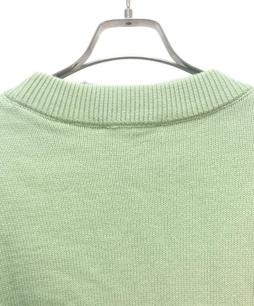 AMI PARIS（アミ パリス）AMI PARIS (アミ パリス) Ami De Coeur クルーネックセーター 黄緑 サイズ:XLの古着・服飾アイテム