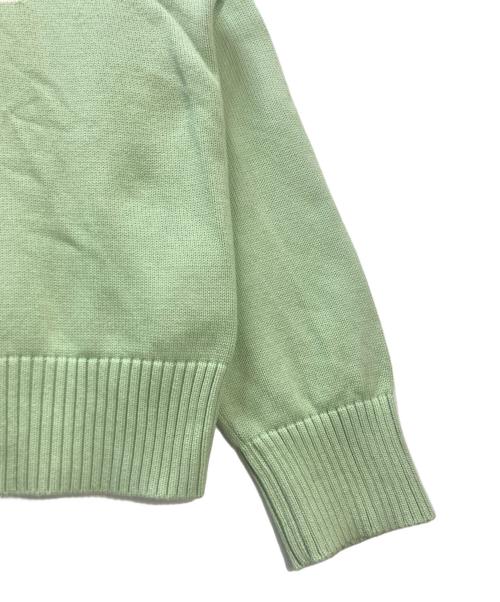 AMI PARIS（アミ パリス）AMI PARIS (アミ パリス) Ami De Coeur クルーネックセーター 黄緑 サイズ:XLの古着・服飾アイテム