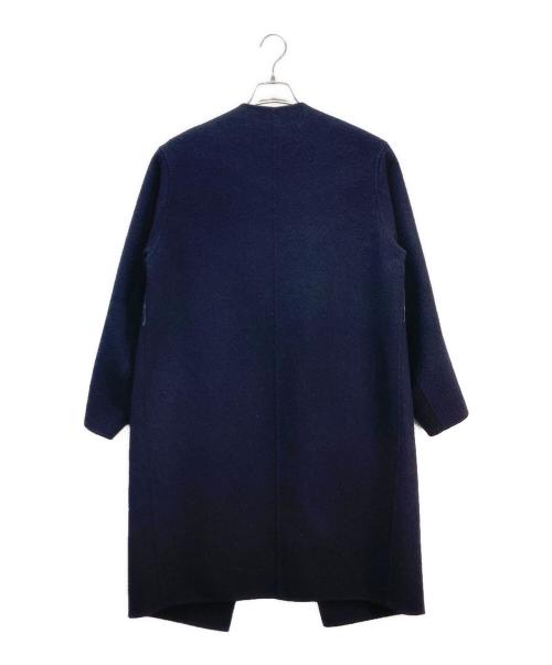 CINOH（チノ）CINOH (チノ) CINOH ノーカラーコート ネイビー サイズ:36の古着・服飾アイテム