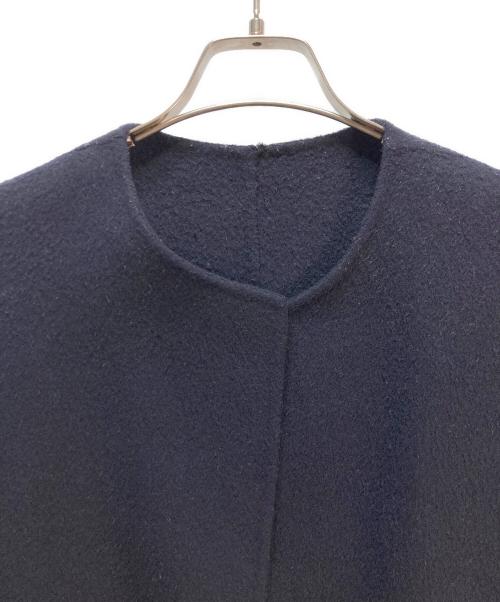 CINOH（チノ）CINOH (チノ) CINOH ノーカラーコート ネイビー サイズ:36の古着・服飾アイテム