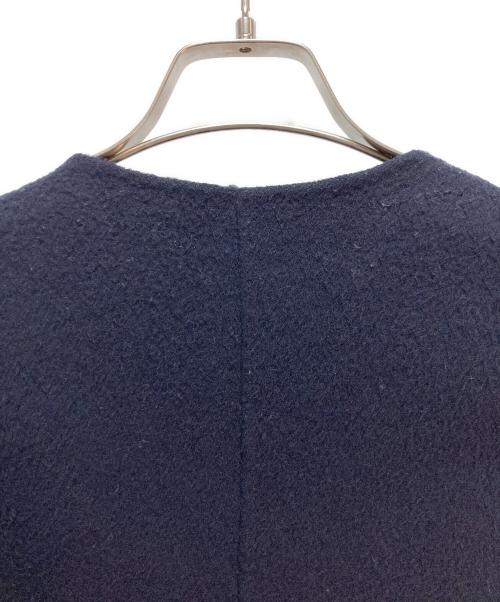 CINOH（チノ）CINOH (チノ) CINOH ノーカラーコート ネイビー サイズ:36の古着・服飾アイテム