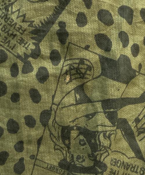 Hysteric Glamour（ヒステリックグラマー）Hysteric Glamour (ヒステリックグラマー) FEELIN' HYSTERIC 総柄 フーデットワンピース オリーブ×ブラック サイズ:FREEの古着・服飾アイテム