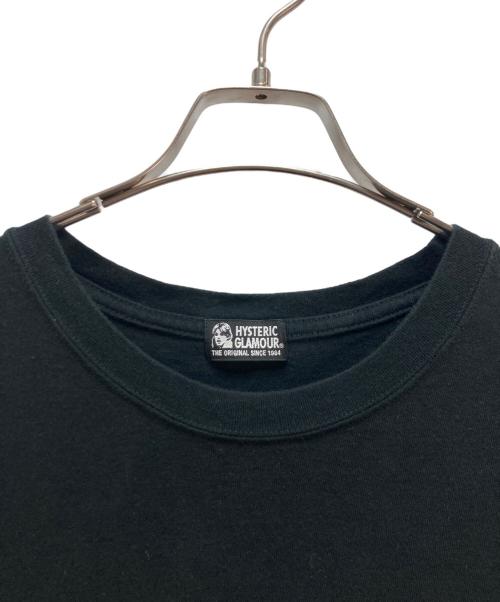 Hysteric Glamour（ヒステリックグラマー）Hysteric Glamour (ヒステリックグラマー) 長袖カットソー ブラック×グレー サイズ:FREEの古着・服飾アイテム