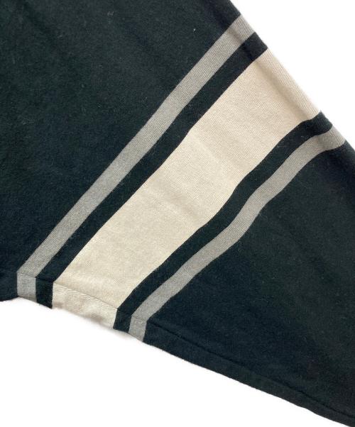 Hysteric Glamour（ヒステリックグラマー）Hysteric Glamour (ヒステリックグラマー) 長袖カットソー ブラック×グレー サイズ:FREEの古着・服飾アイテム