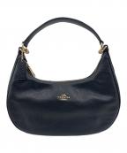 COACHコーチ）の古着「ペブルドレザー ハーレー EW ホーボー」｜ブラック