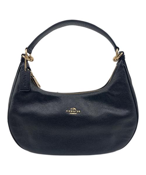 COACH（コーチ）COACH (コーチ) ペブルドレザー ハーレー EW ホーボー ブラックの古着・服飾アイテム