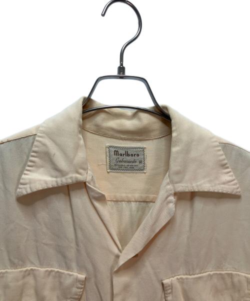 marlboro（マルボロ）marlboro (マルボロ) Marlboro レーヨンギャバジンシャツ サーモンピンク サイズ:Mの古着・服飾アイテム
