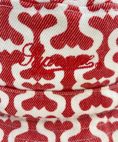 SUPREME（シュプリーム）SUPREME (シュプリーム) Supreme Twill Crusher Red Monogram レッド×ホワイトの古着・服飾アイテム