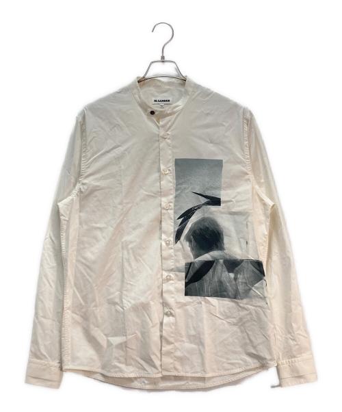JIL SANDER（ジルサンダー）JIL SANDER (ジルサンダー) Symphony Shirt フォトプリントシャツ ホワイト サイズ:40の古着・服飾アイテム