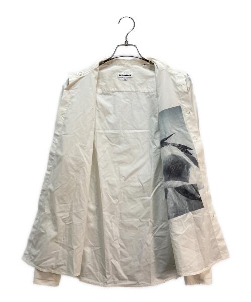 JIL SANDER（ジルサンダー）JIL SANDER (ジルサンダー) Symphony Shirt フォトプリントシャツ ホワイト サイズ:40の古着・服飾アイテム