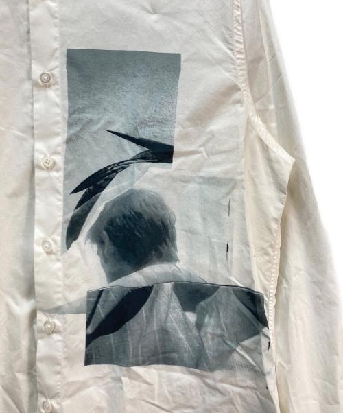 JIL SANDER（ジルサンダー）JIL SANDER (ジルサンダー) Symphony Shirt フォトプリントシャツ ホワイト サイズ:40の古着・服飾アイテム