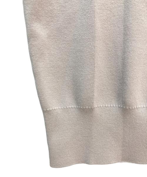 CELFORD（セルフォード）CELFORD (セルフォード) シルクブレンドショートファースリーブニット ライトグレー サイズ:38の古着・服飾アイテム