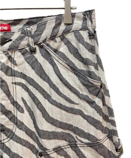 SUPREME（シュプリーム）SUPREME (シュプリーム) Double Knee Painter Pant グレー×ライトグレー サイズ:32の古着・服飾アイテム