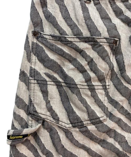 SUPREME（シュプリーム）SUPREME (シュプリーム) Double Knee Painter Pant グレー×ライトグレー サイズ:32の古着・服飾アイテム