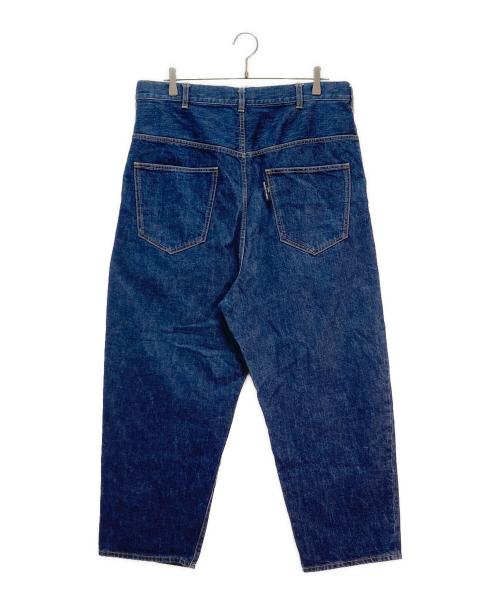 COMME des GARCONS（コムデギャルソン）COMME des GARCONS (コムデギャルソン) タックワイド テーパードデニムパンツ インディゴ サイズ:Mの古着・服飾アイテム