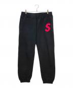 SUPREMEシュプリーム）の古着「Supreme S Logo Sweatpant」｜ブラック×ピンク