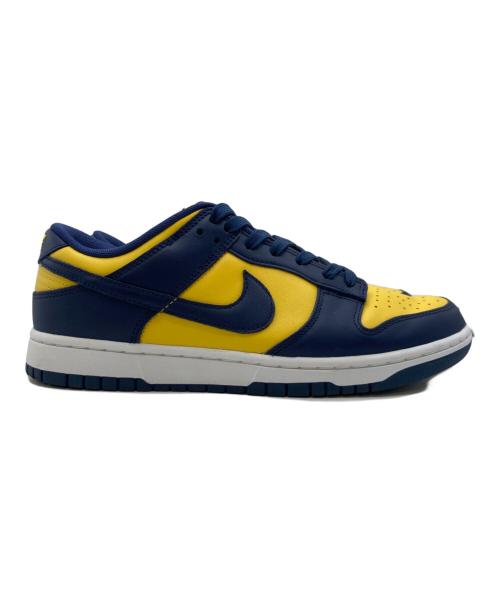 NIKE（ナイキ）NIKE (ナイキ) DUNK LOW ネイビー×イエロー サイズ:US 9の古着・服飾アイテム