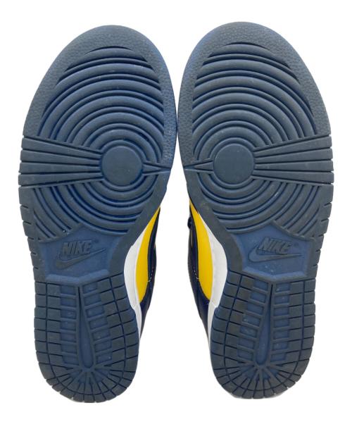 NIKE（ナイキ）NIKE (ナイキ) DUNK LOW ネイビー×イエロー サイズ:US 9の古着・服飾アイテム