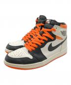 NIKEナイキ）の古着「Air Jordan 1 Retro High OG」｜ホワイト×オレンジ×ブラック