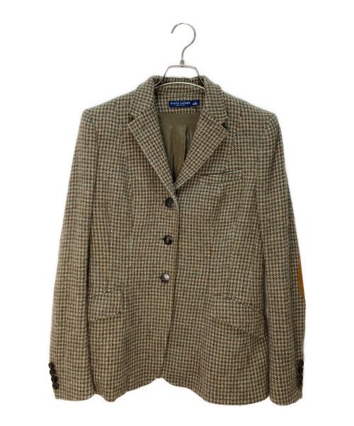 RALPH LAUREN（ラルフローレン）RALPH LAUREN (ラルフローレン) ツイードジャケット グリーン×ブラウン サイズ:10の古着・服飾アイテム