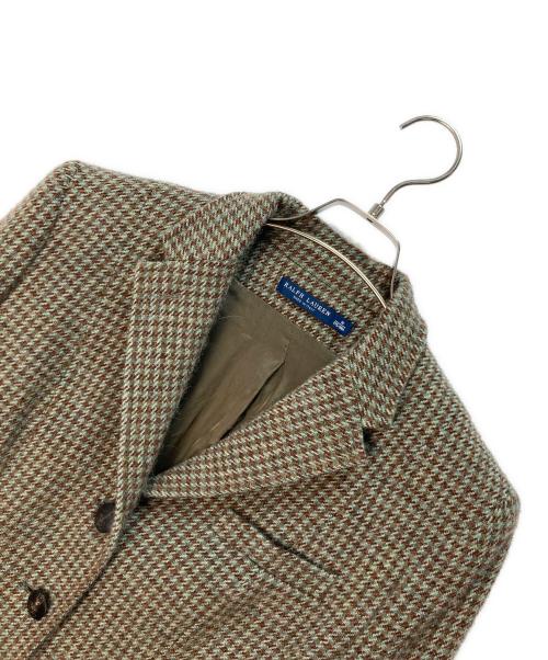 RALPH LAUREN（ラルフローレン）RALPH LAUREN (ラルフローレン) ツイードジャケット グリーン×ブラウン サイズ:10の古着・服飾アイテム