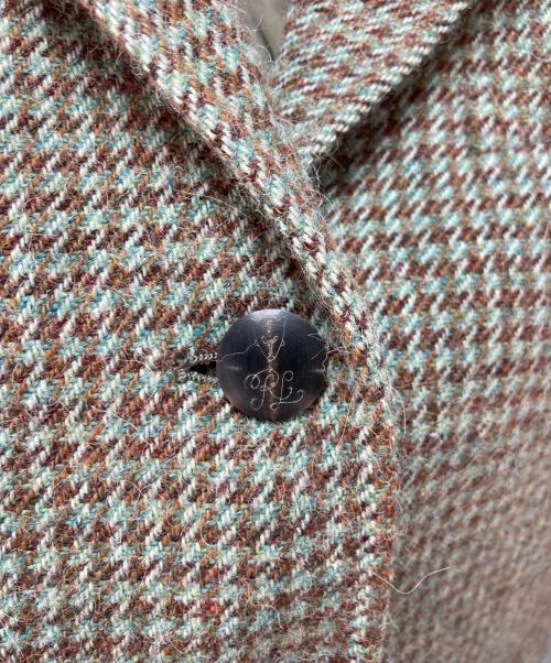 RALPH LAUREN（ラルフローレン）RALPH LAUREN (ラルフローレン) ツイードジャケット グリーン×ブラウン サイズ:10の古着・服飾アイテム