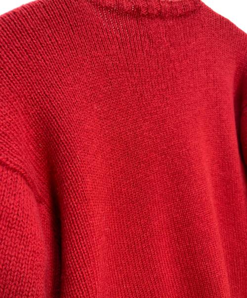 POLO RALPH LAUREN（ポロ・ラルフローレン）POLO RALPH LAUREN (ポロ・ラルフローレン) 厚手ニット レッド サイズ:Lの古着・服飾アイテム
