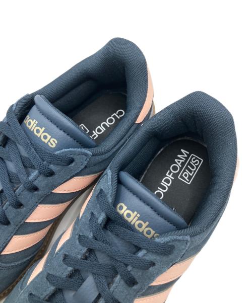 adidas（アディダス）adidas (アディダス) ブレイクネット スリーク スエード ネイビー×ピンク サイズ:US 6 1/2の古着・服飾アイテム