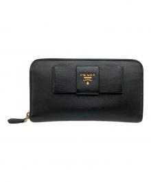PRADA（プラダ）の古着「長財布」｜ブラック