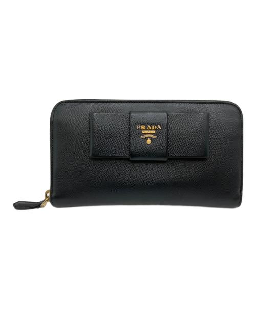 PRADA（プラダ）PRADA (プラダ) 長財布 ブラックの古着・服飾アイテム