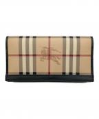 BURBERRYバーバリー）の古着「長財布」｜ベージュ×ブラック