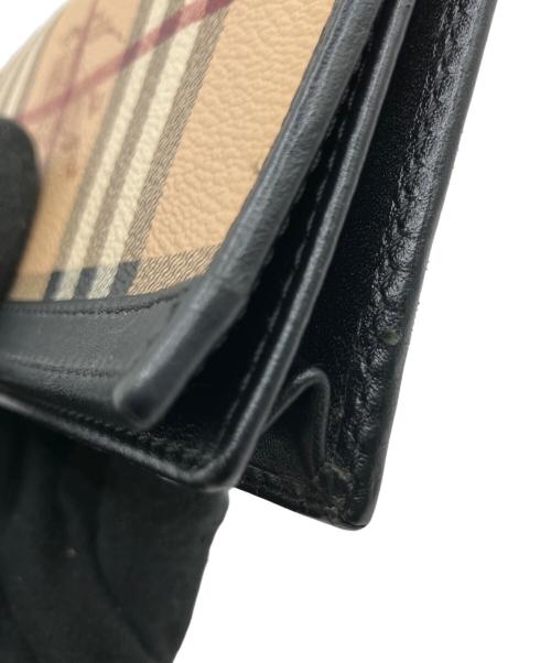 BURBERRY（バーバリー）BURBERRY (バーバリー) 長財布 ベージュ×ブラックの古着・服飾アイテム