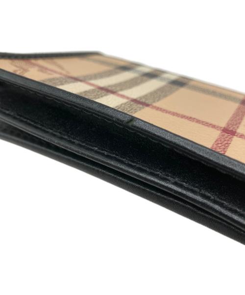 BURBERRY（バーバリー）BURBERRY (バーバリー) 長財布 ベージュ×ブラックの古着・服飾アイテム