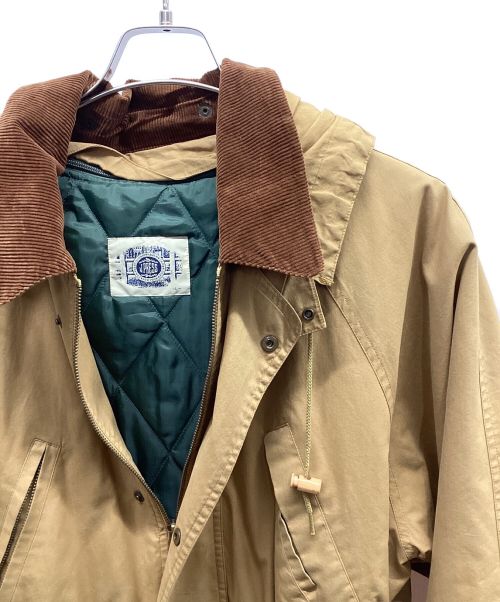 J.PRESS（ジェイプレス）J.PRESS (ジェイプレス) ライナー付フーデッドハンティングジャケット ベージュ サイズ:Lの古着・服飾アイテム