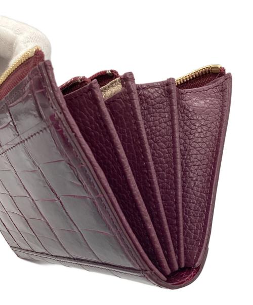 不明（不明）不明 (不明) シャイニングクロコダイル長財布 パープル 未使用品の古着・服飾アイテム