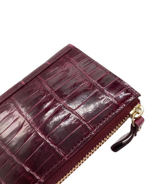 不明（不明）不明 (不明) シャイニングクロコダイル長財布 パープル 未使用品の古着・服飾アイテム