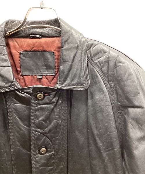 SUBURBAN（サバーバン）SUBURBAN (サバーバン) レザージャケット ブラック サイズ:Lの古着・服飾アイテム