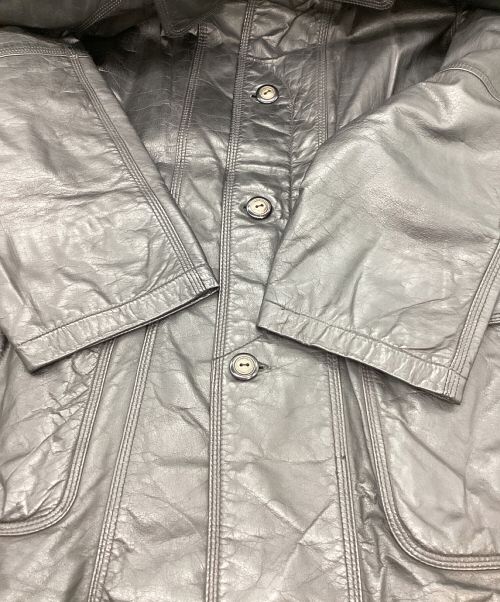 SUBURBAN（サバーバン）SUBURBAN (サバーバン) レザージャケット ブラック サイズ:Lの古着・服飾アイテム