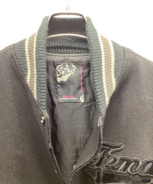 BREATH（ブレス）BREATH (ブレス) ウールスタジャン ブラック サイズ:Lの古着・服飾アイテム