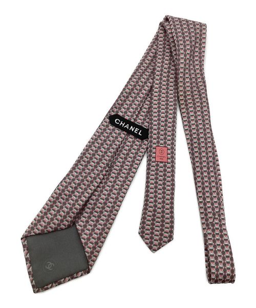 CHANEL（シャネル）CHANEL (シャネル) シルクネクタイ ピンク サイズ:　の古着・服飾アイテム