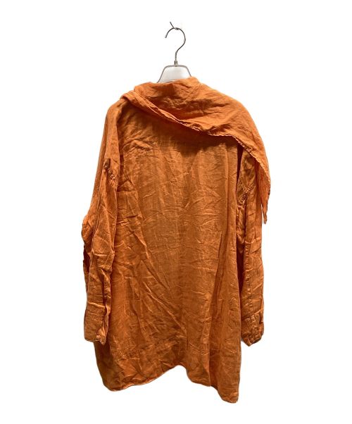 ISSEY MIYAKE PwRMANwNTw（イッセイミヤケ ペルマネンテ）ISSEY MIYAKE PwRMANwNTw (イッセイミヤケ ペルマネンテ) フーデッドコート オレンジ サイズ:Mの古着・服飾アイテム