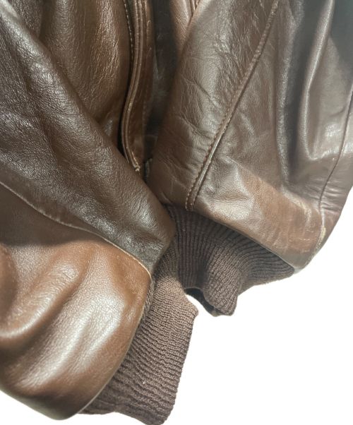 J.A.DUBOW  MFG  CO.（ジェイデュボーエムエフジー）J.A.DUBOW  MFG  CO. (ジェイデュボーエムエフジー) A-2ジャケット ブラウン サイズ:Sの古着・服飾アイテム