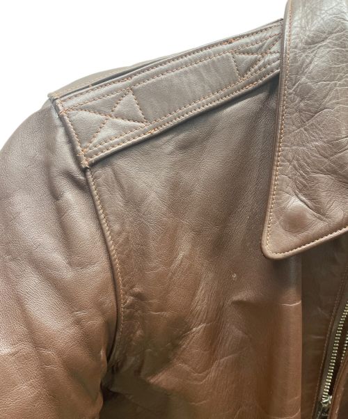 J.A.DUBOW  MFG  CO.（ジェイデュボーエムエフジー）J.A.DUBOW  MFG  CO. (ジェイデュボーエムエフジー) A-2ジャケット ブラウン サイズ:Sの古着・服飾アイテム