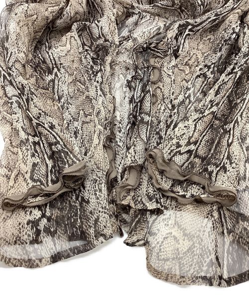 import Rossa（インポートロッサ）import Rossa (インポートロッサ) レースブラウス ブラウン サイズ:Lの古着・服飾アイテム