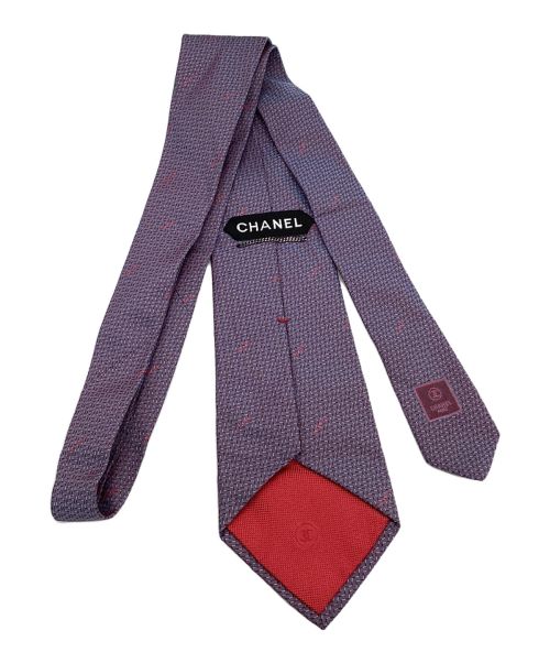 CHANEL（シャネル）CHANEL (シャネル) ネクタイ パープル サイズ:不明の古着・服飾アイテム