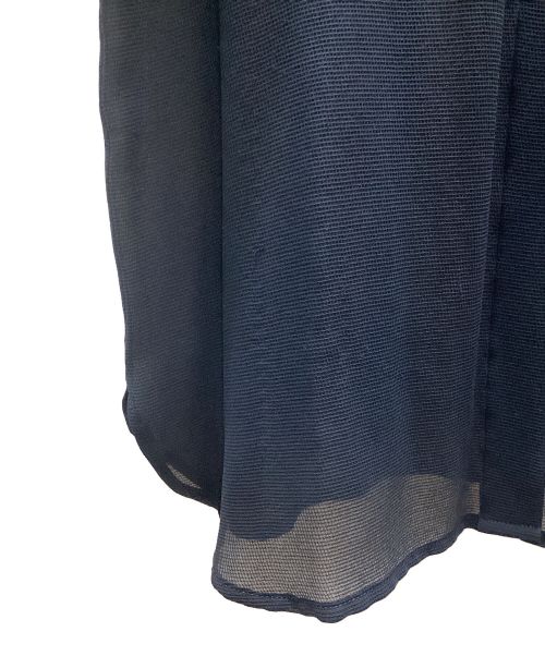 GIORGIO ARMANI（ジョルジョアルマーニ）GIORGIO ARMANI (ジョルジョアルマーニ) シアーワンピース ネイビー サイズ:38の古着・服飾アイテム