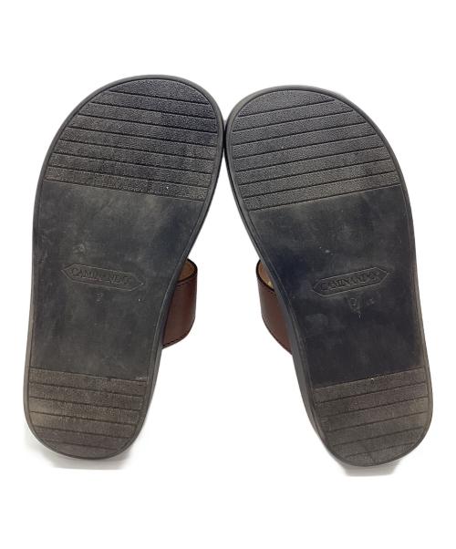 Caminando（カミナンド）Caminando (カミナンド) THONG PLATFORM　サンダル ブラウン×ブラック サイズ:7の古着・服飾アイテム