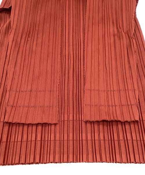 PLEATS PLEASE（プリーツプリーズ）PLEATS PLEASE (プリーツプリーズ) プリーツカットソー ブラウン サイズ:Mの古着・服飾アイテム