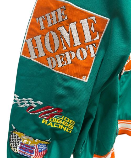 JEFF HAMILTON（ジェフハミルトン）JEFF HAMILTON (ジェフハミルトン) レーシングジャケット グリーン サイズ:Lの古着・服飾アイテム